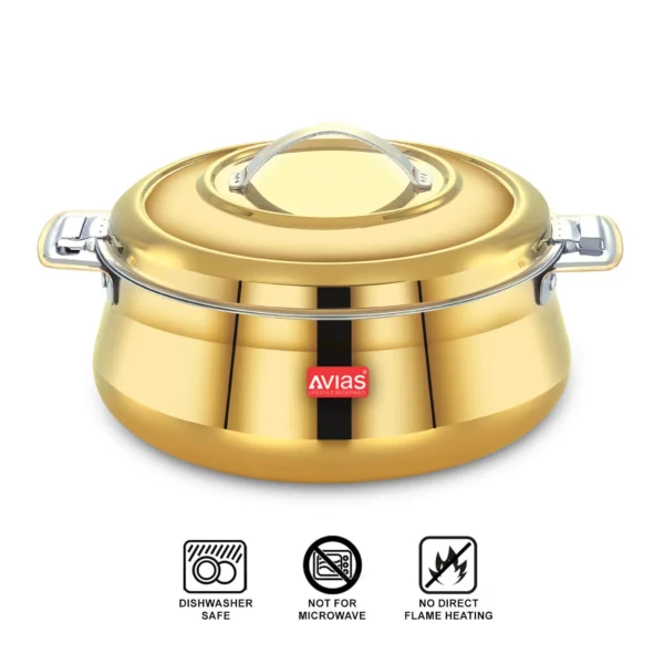 Riara Gold Premium Insulated Stainless steel Casserole