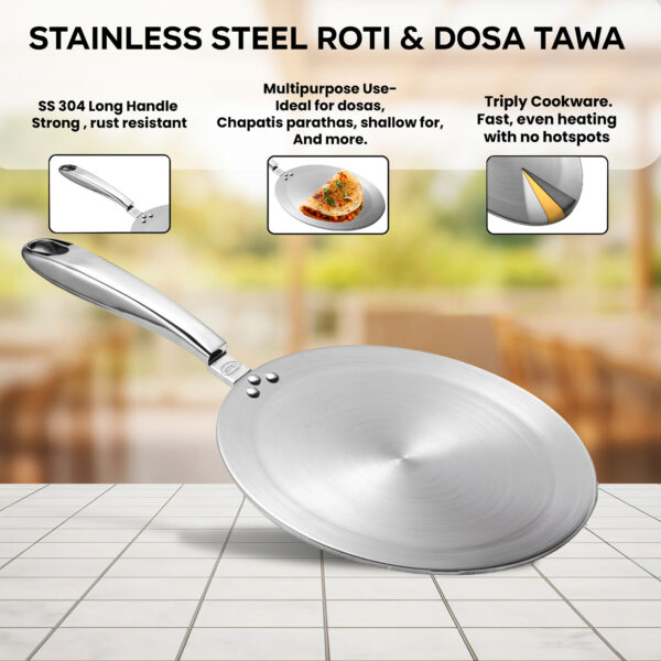 89.jpg Ultra Triply Stainless Steel Roti & Dosa Tawa