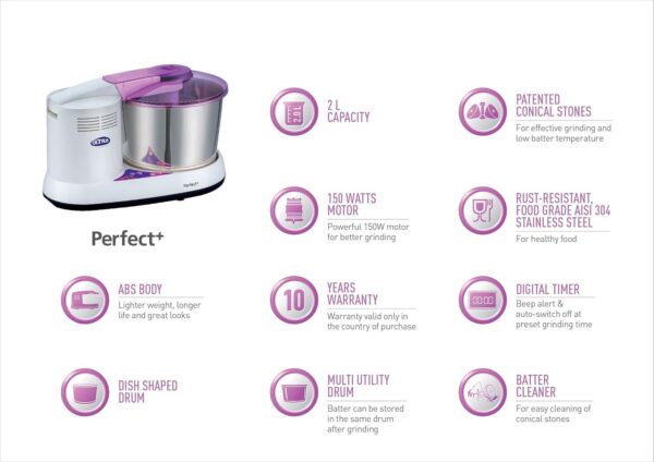 Ultra Perfect + 2L with Timer Wet Grinder